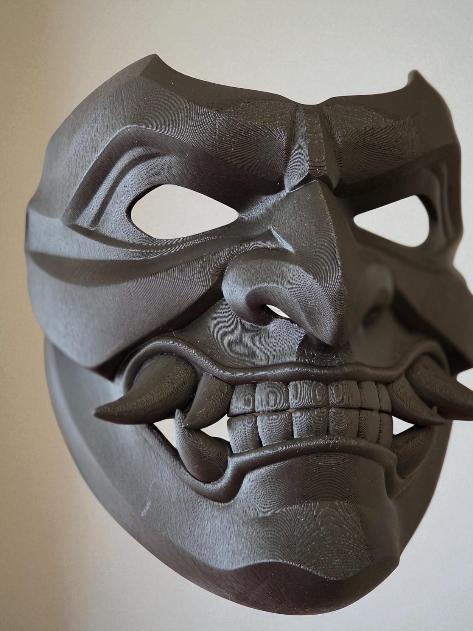 Wearable 3D Printed Menpo Samurai Mask – Japanese Warrior Cosplay, LARP ...