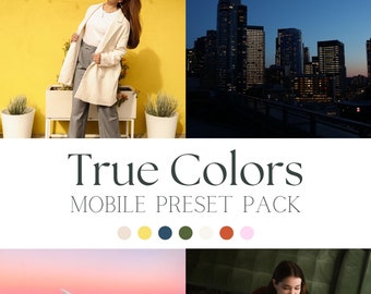 True to Color Lightroom Mobile Presets by Madi Aldy Photo