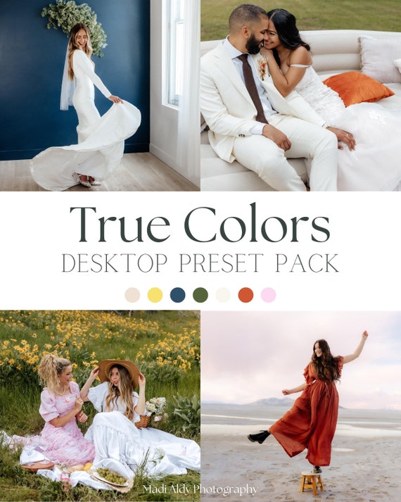 True to Color Lightroom Classic Presets by Madi Aldy Photo