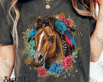 Quarter Horse Country Western - DTF Transfer - Direct To Film Ready To Press Transfer-Iron On Clothing Transfer