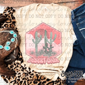 Desert Daze Southwestern Rodeo Country Western - DTF Transfer - Direct To Film Ready To Press Transfer-Iron On Clothing Transfer