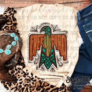 Aztec Freebird Rodeo Country Western - DTF Transfer - Direct To Film Ready To Press Transfer-Iron On Clothing Transfer
