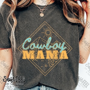 Cowboy Mama Country South Western - DTF Transfer - Direct To Film Ready To Press Transfer-Iron On Clothing Transfer