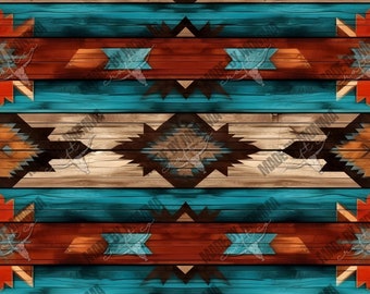 Retro Western P1 - 12x12&quot; Patterned Vinyl for Tumblers and Crafts - Solvent Resistant Rubbing Alcohol SAFE Moveable Adhesive Vinyl