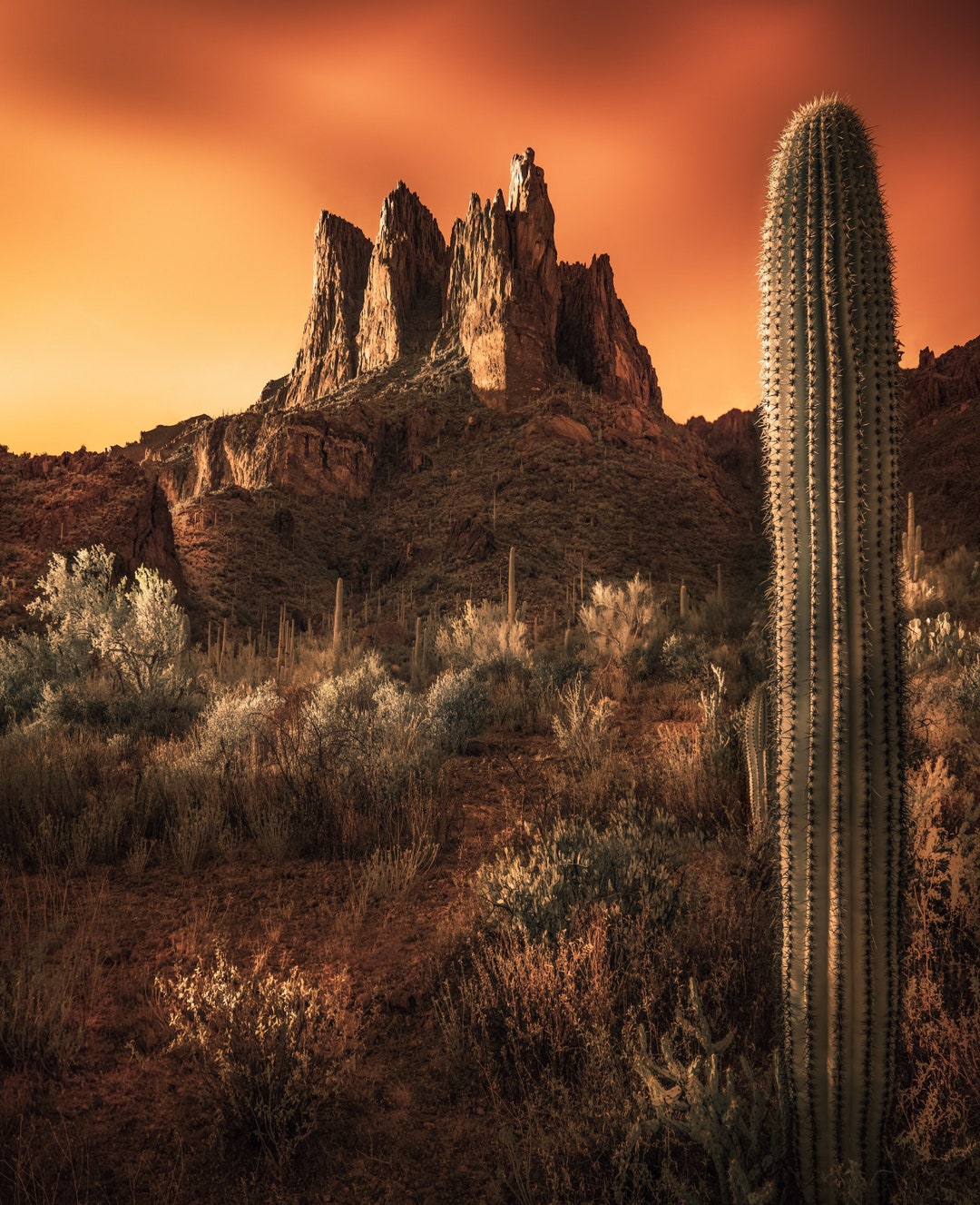 Three Sisters From the Desert Southwest Superstition Mountains - Etsy