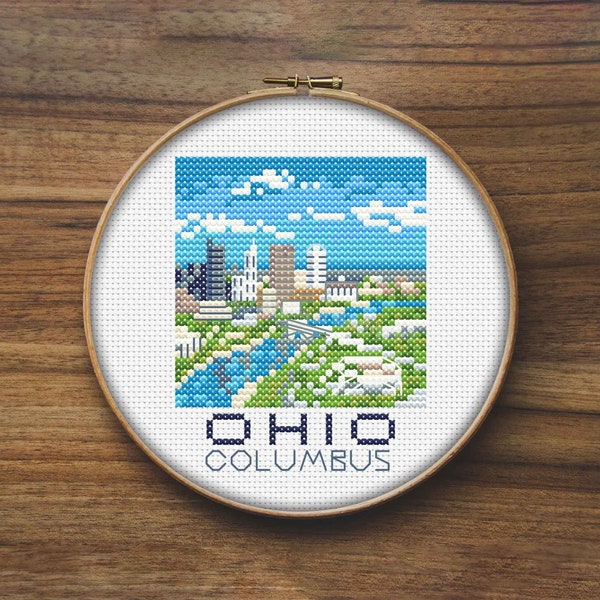 Ohio Cross Stitch Etsy