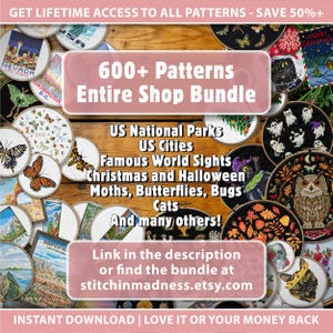 Grand Teton National Park Cross Stitch Pattern, Beginner Mini Embroidery (PDF Pattern) image 7