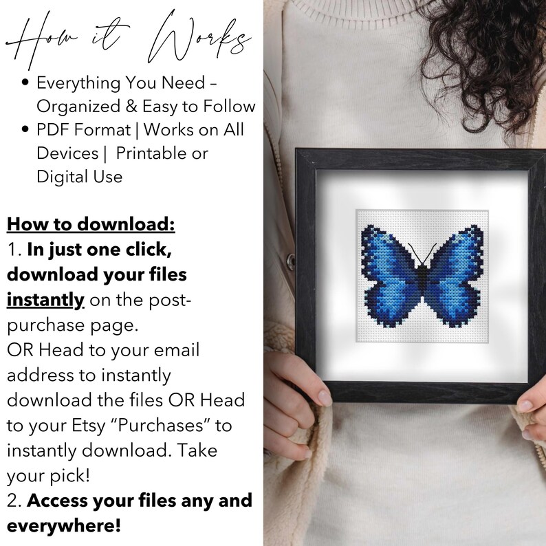 Common Nymph Patterns Common Wood Nymph Butterfly Cross Stitch Pattern, Insects Cross Stitch ...