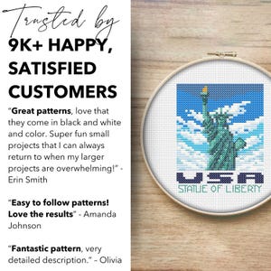 Grand Teton National Park Cross Stitch Pattern, Beginner Mini Embroidery (PDF Pattern) image 4