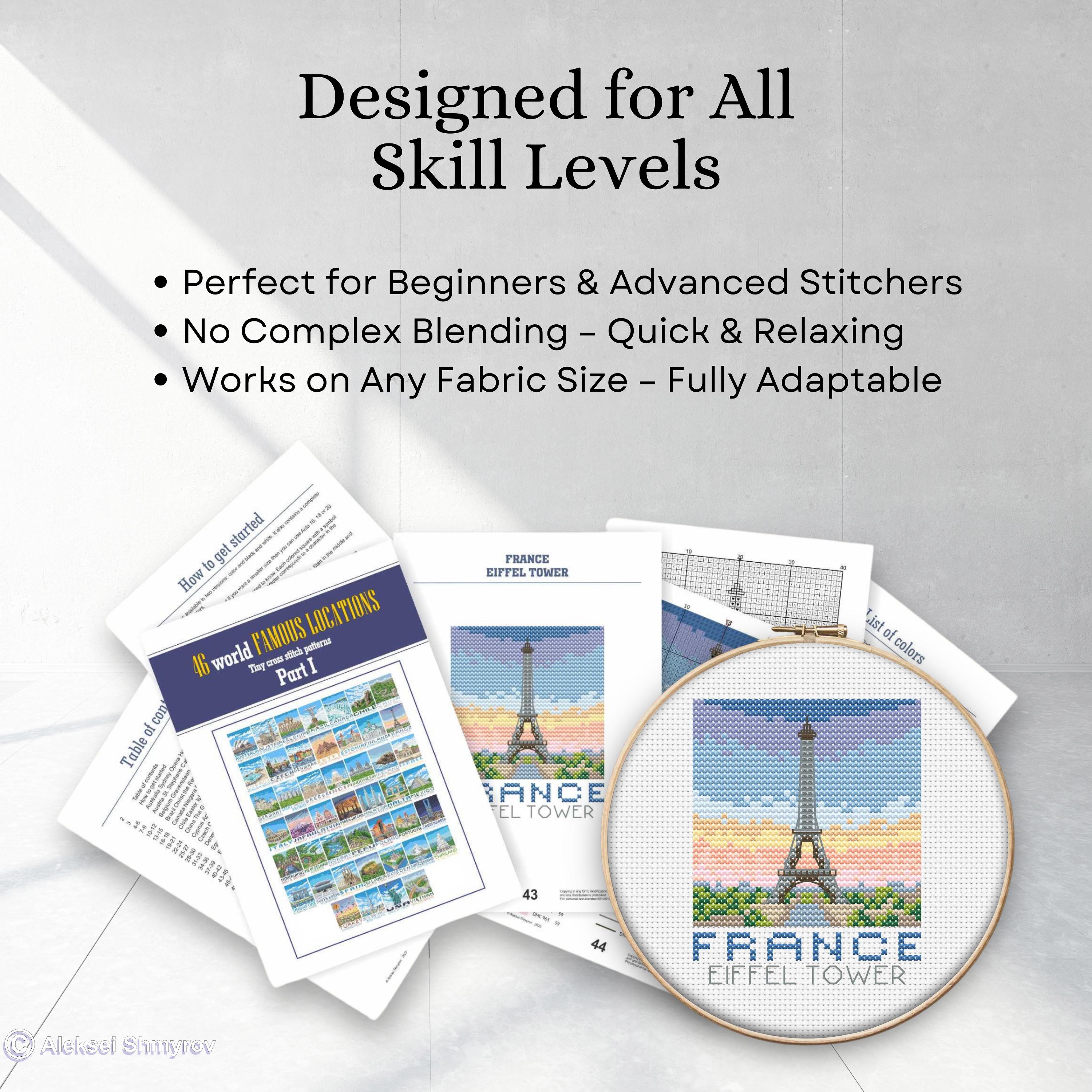 50 Famous World Landmarks Cross Stitch Patterns – Beginner Friendly ...