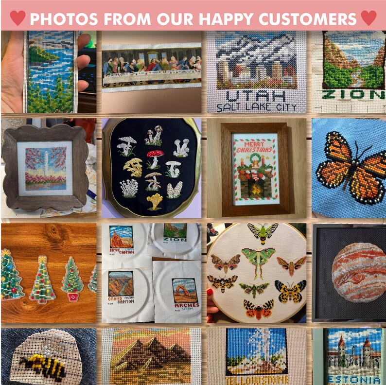 Grand Teton National Park Cross Stitch Pattern, Beginner Mini Embroidery (PDF Pattern) image 9
