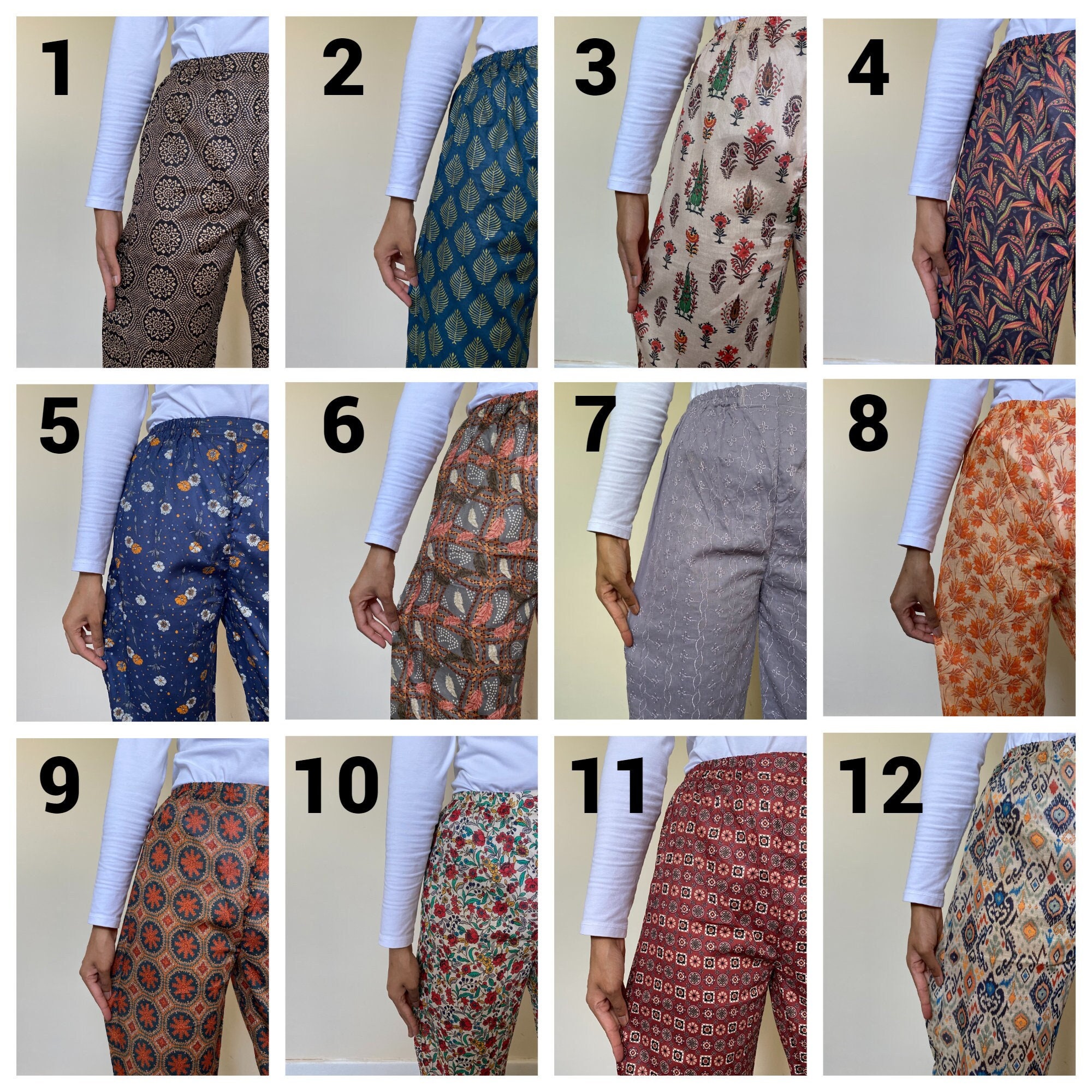 Ethnic straight pants top
