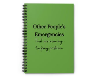 Funny- Problem - Spiral Notebook - Ruled Line