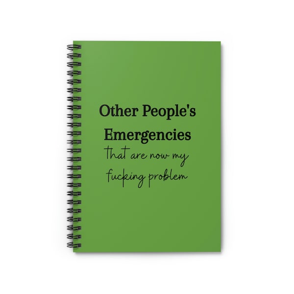 Funny- Problem - Spiral Notebook - Ruled Line