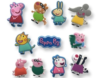 Peppa Croc Charms - Decorative Shoe Charms for Crocs - Fashionable Croc Charm - Shoe Charm