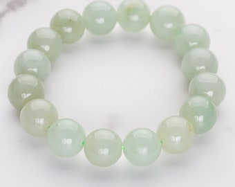 Faint Green Jadeite Bracelet (PJA00013)