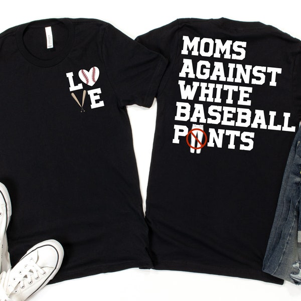 Moms Against White Baseball Pants/ PNG/ DTF/ Sublimation/ 5 files