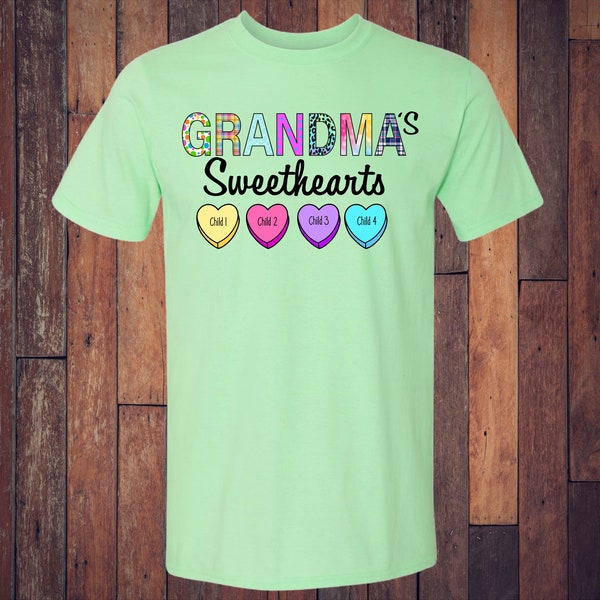Grandma's Sweethearts Valentine PNG/ digital download/ sublimation/ Dtf/ 2 separate files