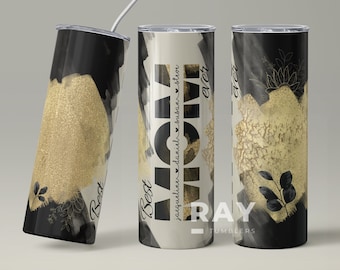 Mom Tumbler With Names, Mom Gift Personalized, Mom Tumbler Cup, Mom Gift From Kids, Mom Tumbler Cup Personalized, 20 oz Skinny Tumbler