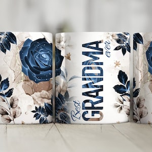 Best Grandma Ever Mug, Grandma Gifts, Grandma Coffee Mug, Gifts For Grandma, Mother&#39;s Day Gift For Nana, Floral Grandma Mug, 11 & 15 Oz