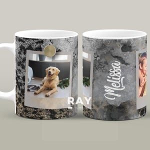 Personalized Coffee Mug with Pictures and Name, Custom Photo Mug, Picture Mug, Gift for Mom and Dad, Photo Coffee Mug, 11 oz or 15 oz Mug