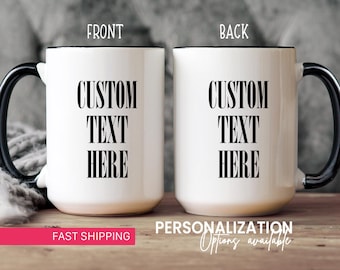 Custom Text Mug Custom Coffee Mug Gift For Him Her Couples Office Mugs Company Coffee Cups Business Mugs  For Men And Women Birthday Gift