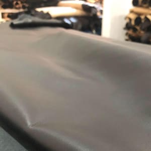 Luxurious Tanned Analin Black Leather - Perfect for Shoes and Bags and Wallet Accessories