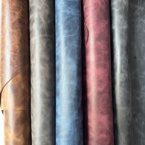 Genuine Crazy Horse Leather - Versatile |1.4/1.6 mm|~ 18-20 SqFt| Cowskin for All Your Crafting Needs