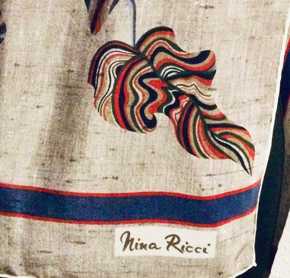 GIFT ADDED/Nina Ricci Foulard Carré de Soie Vinta… - image 4