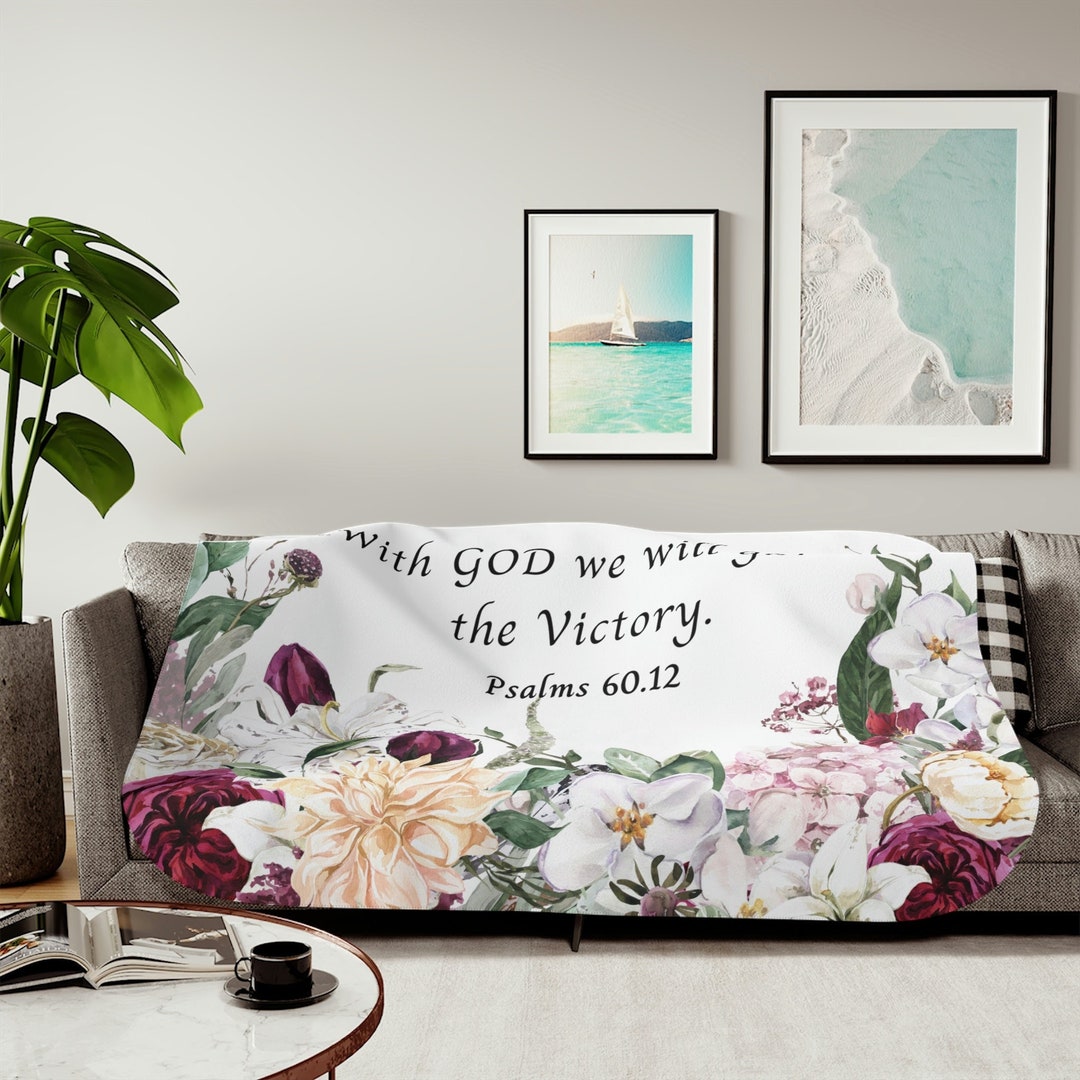 Bible Verse Blanket Bible Verse Throw Gift for Her Gift for Etsy
