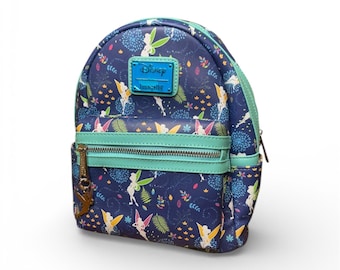 Loungefly Disney Teal Tinkerbell Mini Backpack