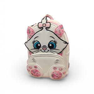 aristocats loungefly mini backpack Disney Character Faux Leather (Aristocats Marie AOP) This bag is perfect for any Aristocats fan Loungefly Disney Marie Aristocats Cosplay