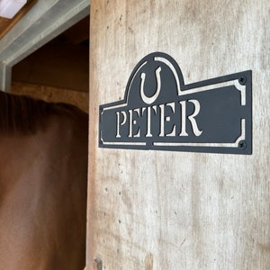 Custom horse plaque / stable sign