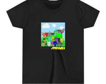 Camiseta Sprunki Kids, Sprunky, Roblox, Camiseta de Roblox, Camiseta de Roblox - Cumpleaños