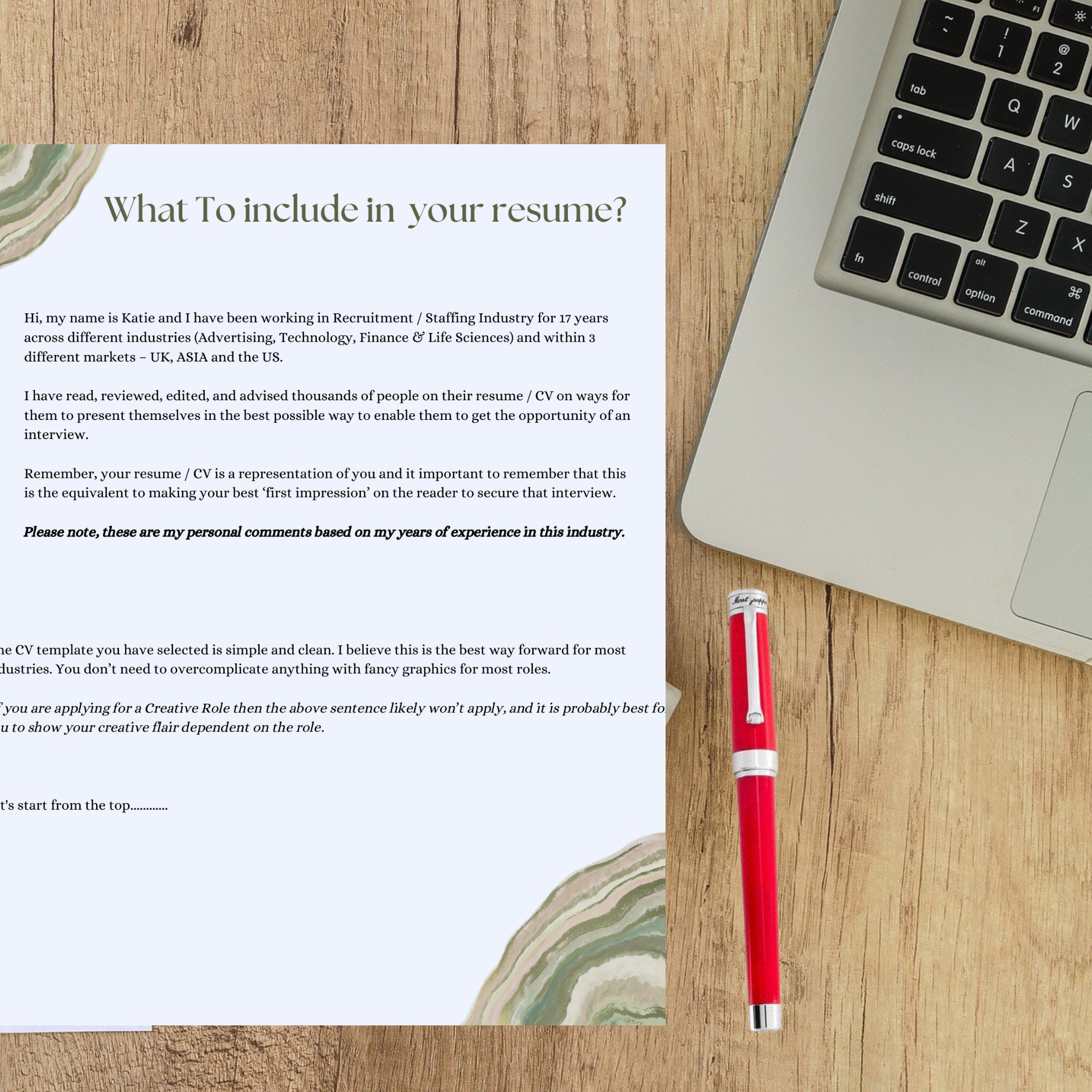 Editable one pager professional resume template ats friendly resume