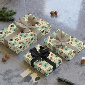 Vintage Christmas Wrapping Paper - Wrapping paper Roll