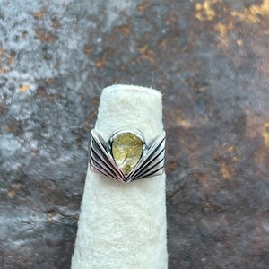 Art Deco Sterling Silver Angel Ring