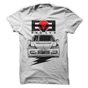 Mitsubishi Lancer Evolution Evo Graphic Tee T-shirt