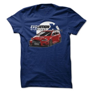 Mitsubishi Evolution Evo X Graphic Tee T-shirt