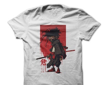 Black Samurai Graphic Tee T-shirt