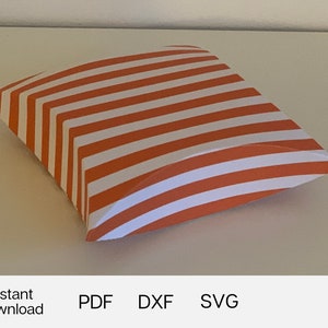 Gift box template - Instant download template - PDF, SVG, DXF