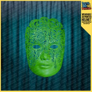 Elegant Masquerade Mask STL – 3D Printable Decorative Costume Accessory