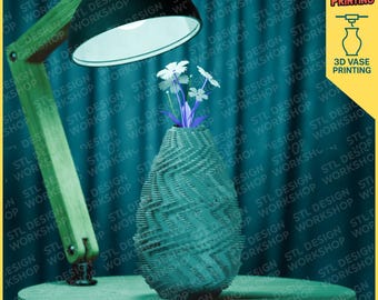 Modern Spiral Vase STL – 3D Printable Elegant Home Decor Design