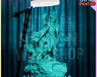 Archivo STL de impresión 3D de Sauron el Señor Oscuro, archivo STL de impresión digital 3D para impresoras 3D,