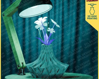 Modern Spiral Vase STL – 3D Printable Elegant Home Decor Design
