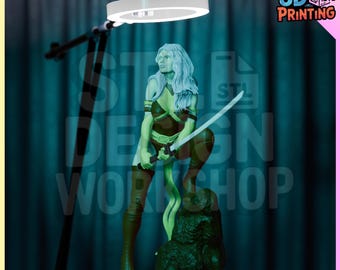Psylocke X-Men Figure 3d Printer model stl files