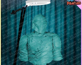The Mandalorian STL File – 3D Printable Action Figure | Sci-Fi Character Model for Resin & FDM Printing