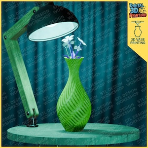 Modern Spiral Vase STL – 3D Printable Elegant Home Decor Design