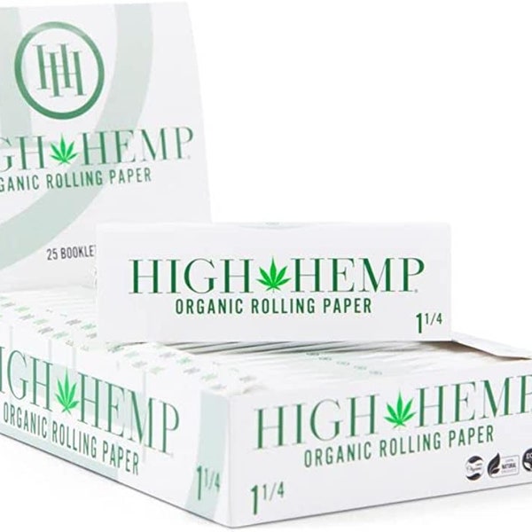 High Hemp "1.25" Paper (32 papers/booklet__25 booklets/box)