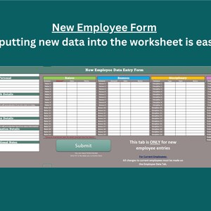 Employee Personnel Files Excel Spreadsheet - Etsy
